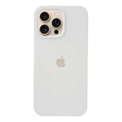Чехол Silicone Case для Apple iPhone 16 Pro с MagSafe White, белый