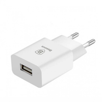 Сетевое зарядное устройство USB Baseus Letour Charger 2.1A Белый