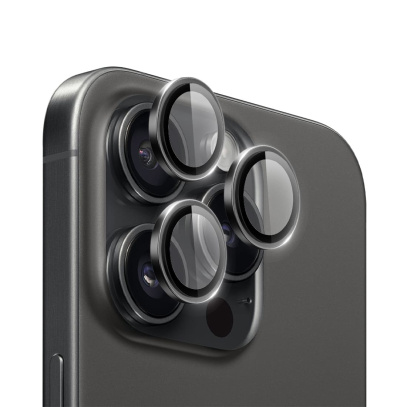 Защитное стекло для камеры iPhone 15 Pro Max WiWU PVD Dual Color Camera Lens Guard Anti-Scratch (LG-004) Dark Grey, темно-серый Защитное стекло для камеры iPhone 15 Pro Max WiWU PVD Dual Color Camera Lens Guard Anti-Scratch (LG-004) Dark Grey, темно-серый