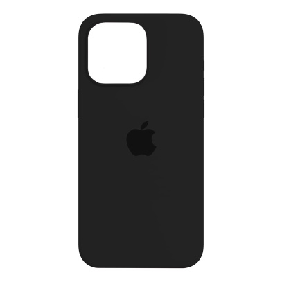 Чехол Silicone Case для Apple iPhone 15 Pro Max с MagSafe Black, черный