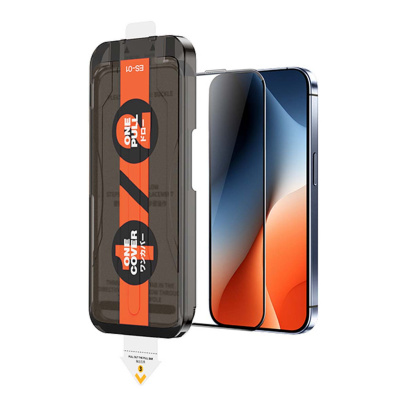 Защитное стекло для iPhone 17 Pro Max REMAX с аппликатором (ES-01) Чёрный Защитное стекло для iPhone 17 Pro Max REMAX с аппликатором (ES-01) Чёрный