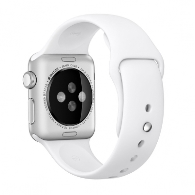 Силиконовый ремешок для Apple Watch 38/40/41 мм White, белый