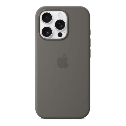 Чехол Silicone Case для Apple iPhone 16 Pro с MagSafe Серый