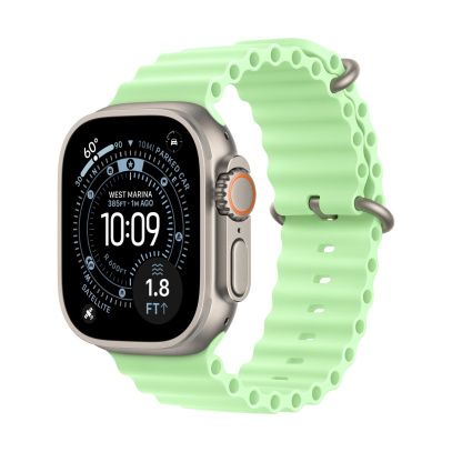 Apple Watch Ultra 3 (2025), 49 мм корпус из титана цвета «Natural», ремешок Ocean Band цвета «Neon Green» Apple Watch Ultra 3 (2025), 49 мм корпус из титана цвета «Natural», ремешок Ocean Band цвета «Neon Green»