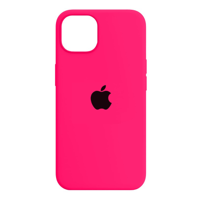 Чехол Silicone Case для Apple iPhone 13 Ярко-розовый