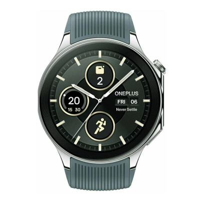 Умные часы OnePlus Watch 2 Radiant Steel, серебристый