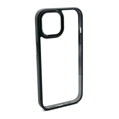 Чехол Perfect Case для Apple iPhone 15 Pro Прозрачный Черный