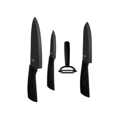 Набор кухонных ножей Xiaomi Huo Hou Nano Ceramic Knife Set (HU0010) Черный