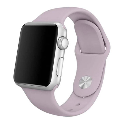 Силиконовый ремешок для Apple Watch 42/49 мм Silicone Case Сиреневый