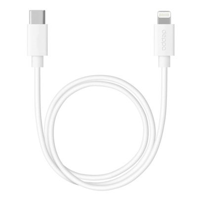 Кабель Deppa USB Type-C - Lightning 1,2 м (72280) Белый