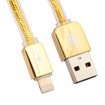 USB кабель REMAX Safe&Speed разъем Lightning (RC-016i) Золотой