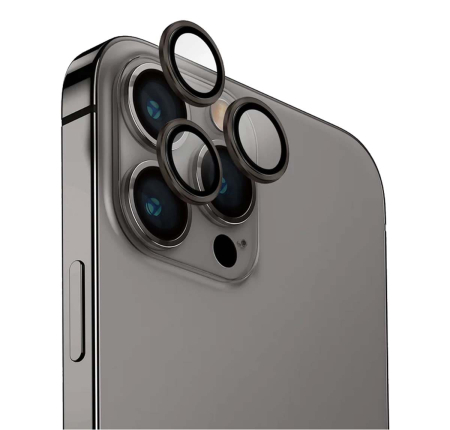 Стекло для iPhone 15 Pro UNIQ OPTIX Camera Lens protector Aluminium (IP6.1P(2023)-ALENSGRY) Grey