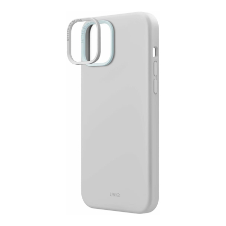 Чехол для iPhone 15 с Magsafe UNIQ Lino (IP6.1(2023)-LINOHMCGRY) Серый