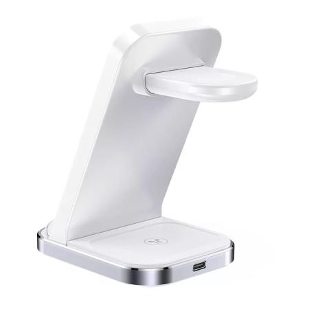 Беспроводное зарядное устройство AceFast Wireless Charger Desktop Holder 3в1 (E15) White, белый Беспроводное зарядное устройство AceFast Wireless Charger Desktop Holder 3в1 (E15) White, белый