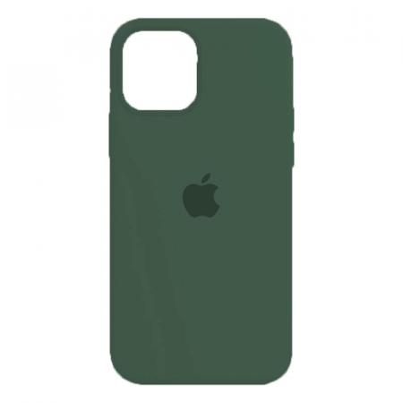 Чехол Silicone Case для Apple iPhone 12/12 Pro Dark Green, темно-зеленый Чехол Silicone Case для Apple iPhone 12/12 Pro Dark Green, темно-зеленый