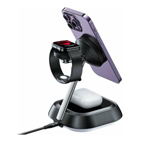 Беспроводное зарядное устройство AceFast Wireless Charger Desktop Holder (E16) Black, черный Беспроводное зарядное устройство AceFast Wireless Charger Desktop Holder (E16) Black, черный