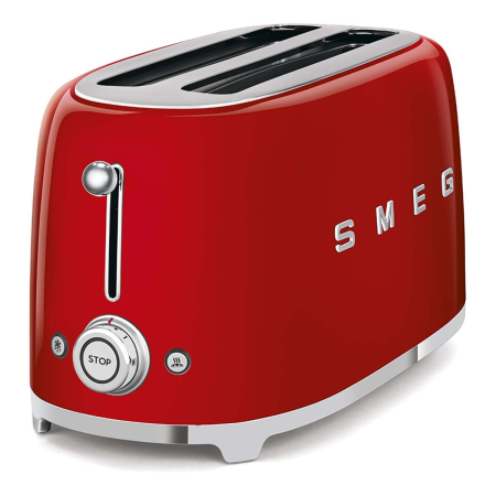 Тостер на 4 ломтика SMEG 50s style (TSF02RDEU) Красный Тостер на 4 ломтика SMEG 50s style (TSF02RDEU) Красный