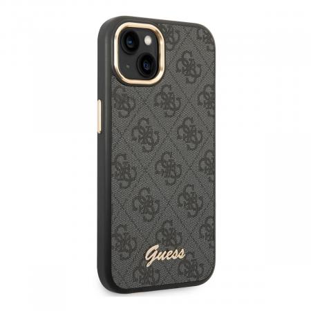 Чехол Guess для iPhone 14 CG Mobile PU 4G Script metal logo Hard (GUHCP14SHG4SHK) Черный Чехол Guess для iPhone 14 CG Mobile PU 4G Script metal logo Hard (GUHCP14SHG4SHK) Черный