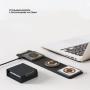Беспроводная зарядная станция Deppa 3в1 Crystal MagSafe Fold Travel QI складная (23153) Black, черный Беспроводная зарядная станция Deppa 3в1 Crystal MagSafe Fold Travel QI складная (23153) Black, черный