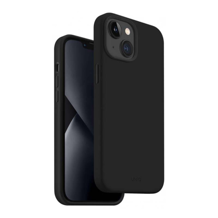 Чехол для iPhone 14 UNIQ Lino (IP6.1(2022)-LINOBLK) Черный Чехол для iPhone 14 UNIQ Lino (IP6.1(2022)-LINOBLK) Черный