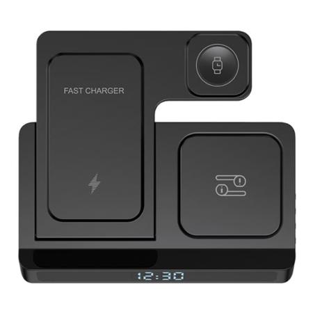 Беспроводное зарядное устройство WiWU Power Air 5в1 Wireless Charger (Wi-W006) Black, черный Беспроводное зарядное устройство WiWU Power Air 5в1 Wireless Charger (Wi-W006) Black, черный