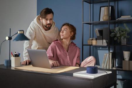 Умная колонка Яндекс Станция Мини (с часами) Синий Умная колонка Яндекс Станция Мини (с часами) Синий