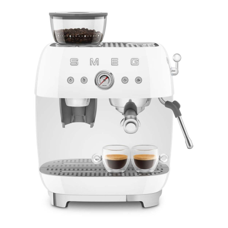 Кофемашина эспрессо со встроенной кофемолкой SMEG 50s style (EGF03WHEU) Белый Кофемашина эспрессо со встроенной кофемолкой SMEG 50s style (EGF03WHEU) Белый
