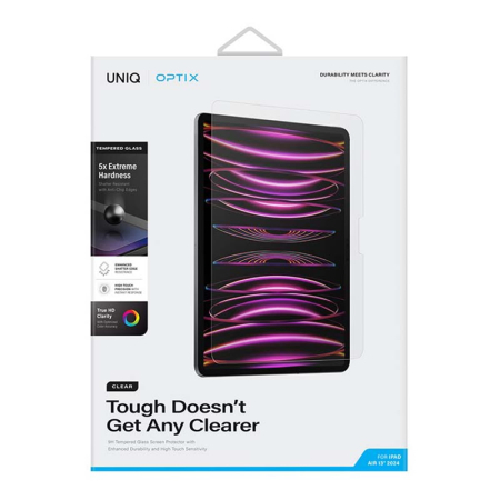 Стекло для iPad Air 13" (2024) UNIQ Clear HD +installer Pro (BL031-iPadAir13(2024)) Прозрачный Стекло для iPad Air 13" (2024) UNIQ Clear HD +installer Pro (BL031-iPadAir13(2024)) Прозрачный