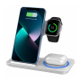 Беспроводное зарядное устройство Wiwu Power Air 3в1 Wireless Charger (Wi-W020) Белая