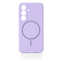 Чехол для Samsung Galaxy S25 Silicone Case c MagSafe Фиолетовый