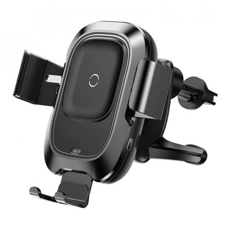 Автомобильный держатель с функцией беспроводной зарядки Baseus Smart Wireless Charger с датчиком (WXZN-01) Черный Автомобильный держатель с функцией беспроводной зарядки Baseus Smart Wireless Charger с датчиком (WXZN-01) Черный