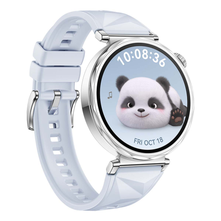 Часы HUAWEI Watch GT 5 Silver, 41 мм, цвет корпуса серебряный, цвет ремешка голубой Часы HUAWEI Watch GT 5 Silver, 41 мм, цвет корпуса серебряный, цвет ремешка голубой