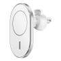 Автодержатель с функцией беспроводной зарядки WiWU Magnetic Attached Wireless Charger Car mount 15W (CH-306) Белый Автодержатель с функцией беспроводной зарядки WiWU Magnetic Attached Wireless Charger Car mount 15W (CH-306) Белый