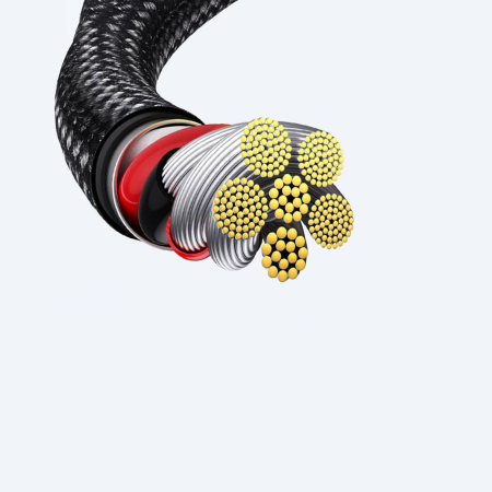 Кабель Baseus Tungsten Gold Fast Charging Data USB - Type-C, 100W, 1 м (CAWJ000001) Черный Кабель Baseus Tungsten Gold Fast Charging Data USB - Type-C, 100W, 1 м (CAWJ000001) Черный