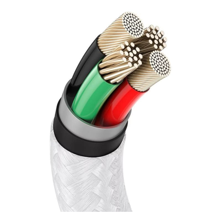 Кабель Baseus Cafule Series Metal Data Cable USB to iP 2,4A, 1 м (CALJK-A02) Белый Кабель Baseus Cafule Series Metal Data Cable USB to iP 2,4A, 1 м (CALJK-A02) Белый