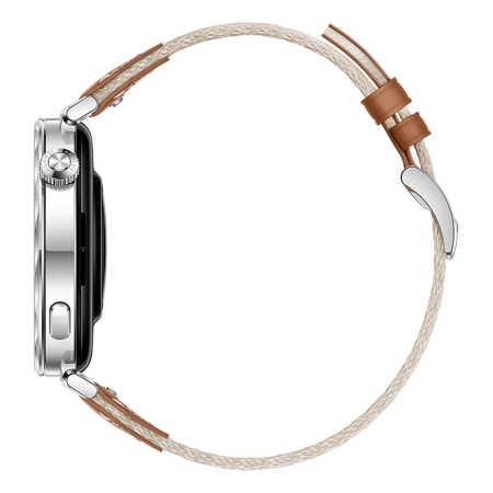 Часы HUAWEI Watch GT 5 Silver, 41 мм, цвет корпуса серебряный, цвет ремешка бежевый Часы HUAWEI Watch GT 5 Silver, 41 мм, цвет корпуса серебряный, цвет ремешка бежевый