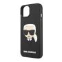 Чехол Karl Lagerfeld для iPhone 14 3D Rubber Karl's head Hard (KLHCP14SKH3DBK) Черный