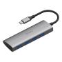 Хаб WiWU Alpha Type-C 4*USB3.0 (A440) Серый Хаб WiWU Alpha Type-C 4*USB3.0 (A440) Серый