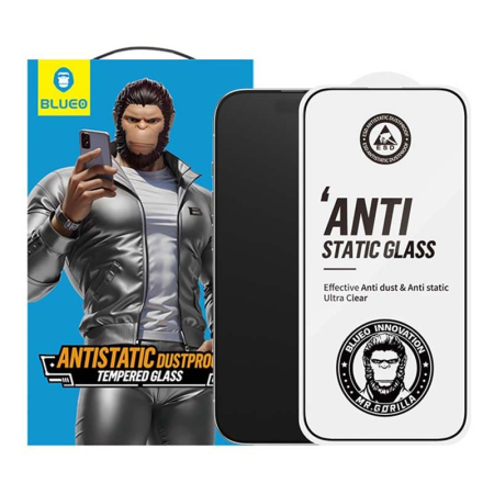 Защитное стекло для iPhone 16 Pro Max BlueO Narrow border Anti-Static Black (антистатик) Защитное стекло для iPhone 16 Pro Max BlueO Narrow border Anti-Static Black (антистатик)