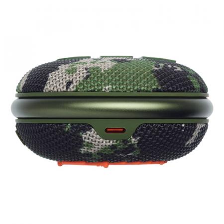 Портативная колонка JBL Clip 4 Squad, зеленый камуфляж Портативная колонка JBL Clip 4 Squad, зеленый камуфляж
