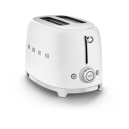 Тостер на 2 ломтика SMEG 50s style (TSF01WHMEU) Белый матовый Тостер на 2 ломтика SMEG 50s style (TSF01WHMEU) Белый матовый
