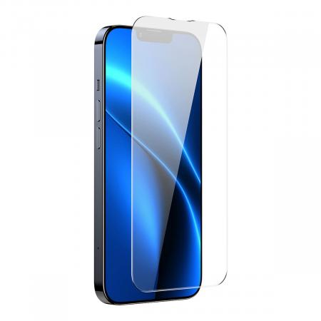 Стекло для iPhone 14 Plus/13 Pro Max Baseus Crystal glass 1шт +EasyStick (SGBL100202) Прозрачный