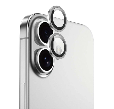 Защитное стекло для камеры iPhone 16/16 Plus SUPGLASS Anti Glare Camera lens glass (XC-31) Silver Защитное стекло для камеры iPhone 16/16 Plus SUPGLASS Anti Glare Camera lens glass (XC-31) Silver