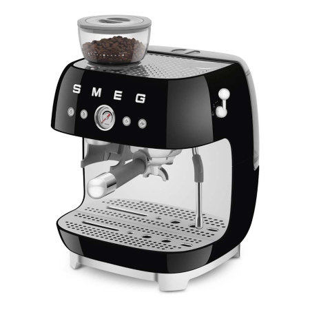 Кофемашина эспрессо со встроенной кофемолкой SMEG 50s style (EGF03BLEU) Чёрный Кофемашина эспрессо со встроенной кофемолкой SMEG 50s style (EGF03BLEU) Чёрный