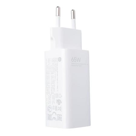 Сетевое зарядное устройство Xiaomi GaN Charger Type-A + Type-C 65 Вт BHR5515GL (AD652GEU) Белый Сетевое зарядное устройство Xiaomi GaN Charger Type-A + Type-C 65 Вт BHR5515GL (AD652GEU) Белый