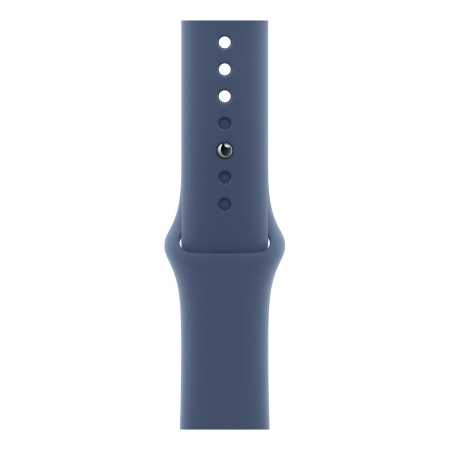 Apple Watch Series 10, 46 мм корпус из алюминия цвета «Silver», ремешок Sport Band размера M/L цвета «Denim» Apple Watch Series 10, 46 мм корпус из алюминия цвета «Silver», ремешок Sport Band размера M/L цвета «Denim»