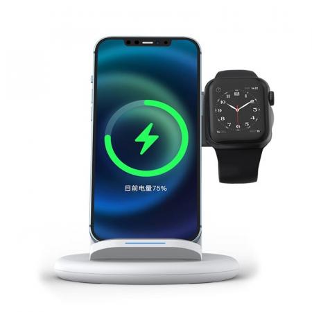 Беспроводное зарядное устройство WiWU Power Air 3в1 Wireless Charger White, белый Беспроводное зарядное устройство WiWU Power Air 3в1 Wireless Charger White, белый