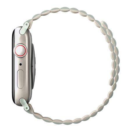 Ремешок UNIQ для Apple Watch 42/44/45/49 мм Revix reversible Magnetic (45MM-REVSAGBEG) Зеленый/Бежевый Ремешок UNIQ для Apple Watch 42/44/45/49 мм Revix reversible Magnetic (45MM-REVSAGBEG) Зеленый/Бежевый