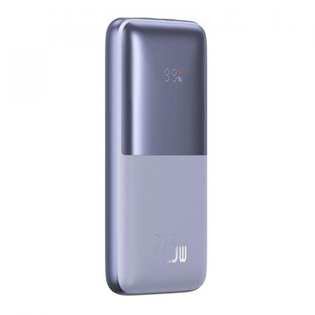 Внешний аккумулятор Baseus Bipow Pro Digital Display Fast Charge 10000mAh 22.5W с кабелем USB - Type-C, 3A, 0,3 м PPBD2-1022 (PPBD040005) Фиолетовый