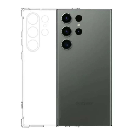 Чехол для Samsung Galaxy S23 Ultra с защитой камер Прозрачный Чехол для Samsung Galaxy S23 Ultra с защитой камер Прозрачный